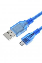30cm Micro Usb Kablo Mavi 480 Mbps USB 2.0 Hot Swap - 6