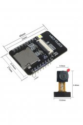 ESP32-CAM Kamera Wifi ve Bluetooth Modülü  iot Ipcam Video Kablos - 8