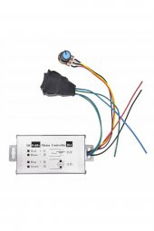 20A 60V DC Motor Pwm Hız Kontrol Devresi 0-100 Ayarlanabilir İleri Geri Durdurma Yön Kontrol Anahtarlı Fan - 1