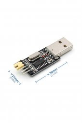 CH340G USB RS232 TTL UART Çevirici Modül Seri Port Haberleşme Arduino - 1