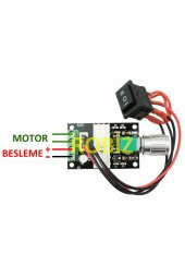 6V  -28V 3A DC Motor Sürücü Hız Kontrol Devresi  -  Anahtarlı - 1