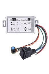 20A 60V DC Motor Pwm Hız Kontrol Devresi 0-100 Ayarlanabilir İleri Geri Durdurma Yön Kontrol Anahtarlı Fan - 2