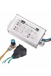 20A 60V DC Motor Pwm Hız Kontrol Devresi 0-100 Ayarlanabilir İleri Geri Durdurma Yön Kontrol Anahtarlı Fan - 5