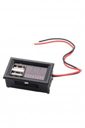 USB Soketli Voltmetreli Akü Kapasite Göstergesi 12V Pil uyumlu - 6