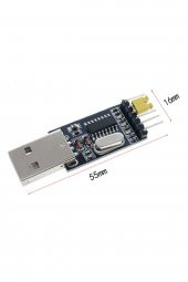 CH340G USB RS232 TTL UART Çevirici Modül Seri Port Haberleşme Arduino - 8