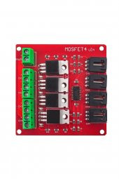 4 Kanal Mosfet Sürücü Modül Pwm Hız Kontrol Motor Selenoid Valf Anahtar Led Lamba Dimmer - 1