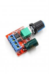 5V / 35V 5A Mini DC Motor Sürücü Hız Kontrol Devresi  0-100 Pot Kontrollü Pwm DC Led Dimmer - 4
