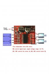 Mini L298N MX1508 İki Kanal DC Motor Sürücü Modül 1.5A - 5