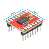 Toshiba TB6612FNG Çift Dc Motor Sürücü Modül DC 13V 1.2A Mini Dual Pwm Hız Kontrol Robot Oyuncak Araba Sumo - 4