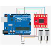 Toshiba TB6612FNG Çift Dc Motor Sürücü Modül DC 13V 1.2A Mini Dual Pwm Hız Kontrol Robot Oyuncak Araba Sumo - 8