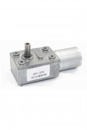 12V 90Rpm JGY370 Redüktörlü DC Motor M3 Vida Delikli 90 Rpm - 1