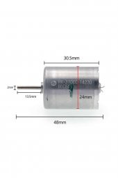 Mabuchi DC Motor RK-370CC-14230  DC 6V / 30V Karbon Fırça Yüksek Tork Düşük Ses Oyuncak Araba - 1