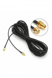 RG174 50 ohm Koaksiyel SMA Erkek Dişi 5 Metre Kablo  RF Sinyal Uzatma Kablosu 0-6Ghz Koeksiyel Wifi - 1