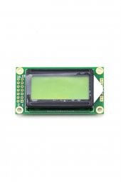 0802A 2x8 Yeşil Karakter LCD Modül  Display Ekran 5V Siyah Yazı 8X2 8 X 2 Lcd Menü Yazı - 2