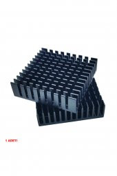 Aluminyum Soğutucu 4x4cm   40x40mm 143 Kanat Pasif Radyatör Peltier Led Elektronik Devre Entegre Vga Ram Memory - 5