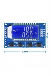 1Hz / 150kHz Kare Dalga Sinyal Jeneratör Modülü Xy-lpwm  Ayarlanabilir Darbe Pals Frekans Üreteci thumbnail 6