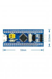 STM32F103C6T6 ARM Cortex M3 Bluepill 72Mhz Cpu 32K Flash TQFP48 USB CAN Minimum Sistem Geliştirme Kartı - 6