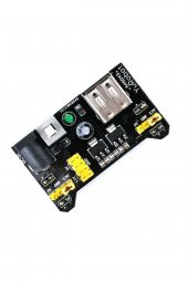 Breadboard 3.3V 5V Güç Kaynağı Modülü  Usb Besleme 2 Çıkışlı Elektronik Prototip Devre Deney Test - 6