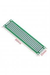 2x8cm 06X28 Proto Pcb  Pertinaks Elektronik Devre Prototip Deney Kartı Delikli Plaket FR4 Kaliteli Pcb - 8