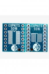 SOSS16 PCB ( SO16 - SSOP16 ) SOIC16  SSOP16 to DIP16 Çevirici PCB - 1