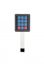4x3 Membran Keypad 12 Buton Matrix Tuş Takımı - 1