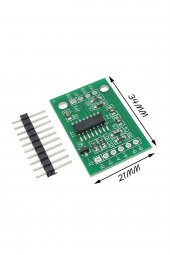 HX711 Çift Kanal Ağırlık Sensör Modülü Basınç Tartı Load Cell 24bit ADC 2 Kanal 128x Kazançlı PGA - 6