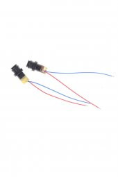 Kablolu Kırmızı Nokta Lazer Modül Plastik Kafa 5mW 650nm 3V 5V 6mm 15 Metre Mesafe Lazer Diyot Modül - 3