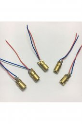 Kablolu Kırmızı Nokta Lazer Modül Metal Kafa 15m Mesafe Diyot - 7