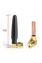 433Mhz RF 3dBi SMA Erkek 90 Derece Anten  5cm Kablosuz Haberleşme Modül Cihaz - 2