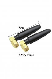 433Mhz RF 3dBi SMA Erkek 90 Derece Anten  5cm Kablosuz Haberleşme Modül Cihaz - 8
