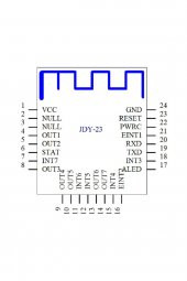 JDY-23A Bluetooth 5.0 Modül  Ble Kablosuz Haberleşme Rf Alıcı Verici Dijital İletişim - 8