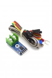MAX6675 Modül + K Tip Termokupl - Sıcaklık Isı Sensörü -20C +85C - 3