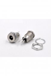 5.5 mm x 2.1mm DC Güç Soketi Metal Panel Montaj Power Jack - 3