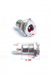 5.5 mm x 2.1mm DC Güç Soketi Metal Panel Montaj Power Jack - 7