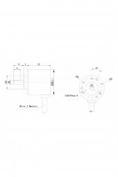 LPD3806-400BM-G5-24C 400 Pals Optik Enkoder DC 5V-24V Rotary Döner Encoder, AB 2 Fazlı Motor Dönme Hızı Yön Açı - 8