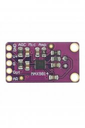 MAX9814 Amplikatörlü Analog Mikrofon Modülü  Stabil Otomatik 60db Kazanç Kontrol - 4