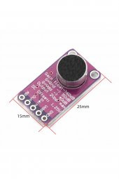 MAX9814 Amplikatörlü Analog Mikrofon Modülü  Stabil Otomatik 60db Kazanç Kontrol - 8
