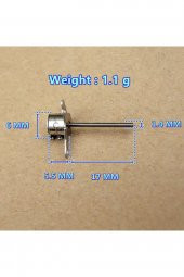 Micro Step Motor Uzun Mil 6x5,5mm 2 Faz  (Dikkat Çok Küçüktür !!) - 1