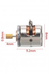 Micro Step Motor 8x9,2mm 2 Faz 4 Telli ( Dikkat Çok Küçüktür !! ) - 2