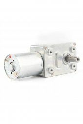 12V 5 Rpm JGY370 Redüktörlü DC Motor M3 Vida Delikli 5Rpm - 3