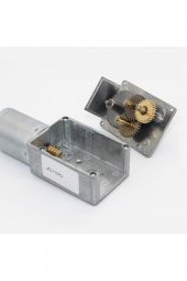12V 5 Rpm JGY370 Redüktörlü DC Motor M3 Vida Delikli 5Rpm - 5
