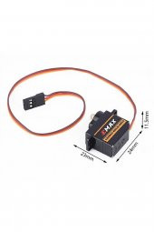 EMAX ES08MA II 12gr Mini Metal Dişli Analog Servo Motor - 5