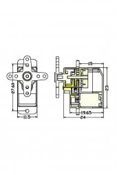 EMAX ES08MA II 12gr Mini Metal Dişli Analog Servo Motor - 8