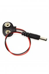 9V Pil Adaptör Dönüştürücü Bağlantı Kablosu 9 Volt Pil Arduino - 1