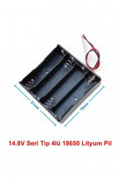 18650 4lü Pil Kutusu Seri  4 Adet 14.8V Seri Lityum Lion Batarya Yuvası Mobil Güç Kaynağı Powerbank - 1