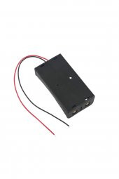 İkili 2 li 18650 Pil Yuvası Kablolu Tutucu 7.4V Pil Şarj Kutusu - 8