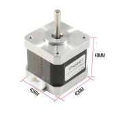 17HS4401 Nema 17 Step Motor 0.42N.m D Mil 2 Faz 1.5A 1.8 Derece 200 Adım 3D Yazıcı Printer - 6