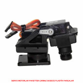 2 Eksen Pan Tilt Plastik Servo Motor Kamera Tutucu Taşıyıcı Haraket - 7