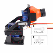 2 Eksen Pan Tilt Plastik Servo Motor Kamera Tutucu Taşıyıcı Haraket - 8