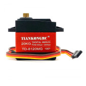 TD-8120MG 20kg 180 Derece Metal Dişli Servo Motor 20Kg Yüksek Tork Su Geçirmez Çift Rulman Dijital Robot El Kol - 1